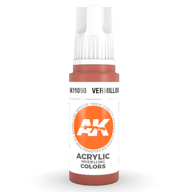 AK Interactive 3rd Gen Acrylic - Vermillion 17ml AK11090