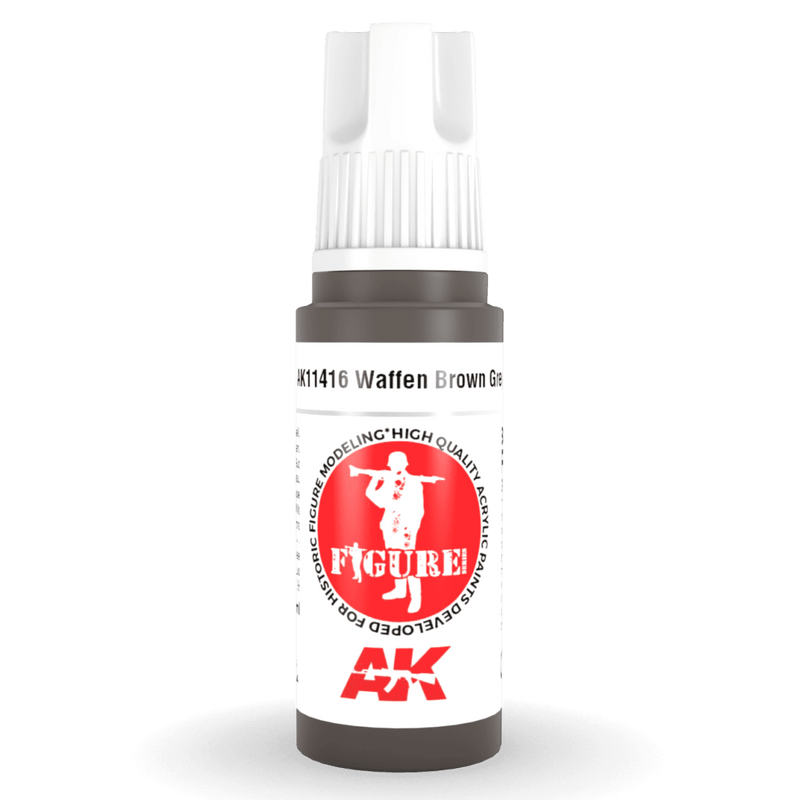 AK Interactive 3rd Gen Acrylic - Waffen Brown Grey 17ml AK11416