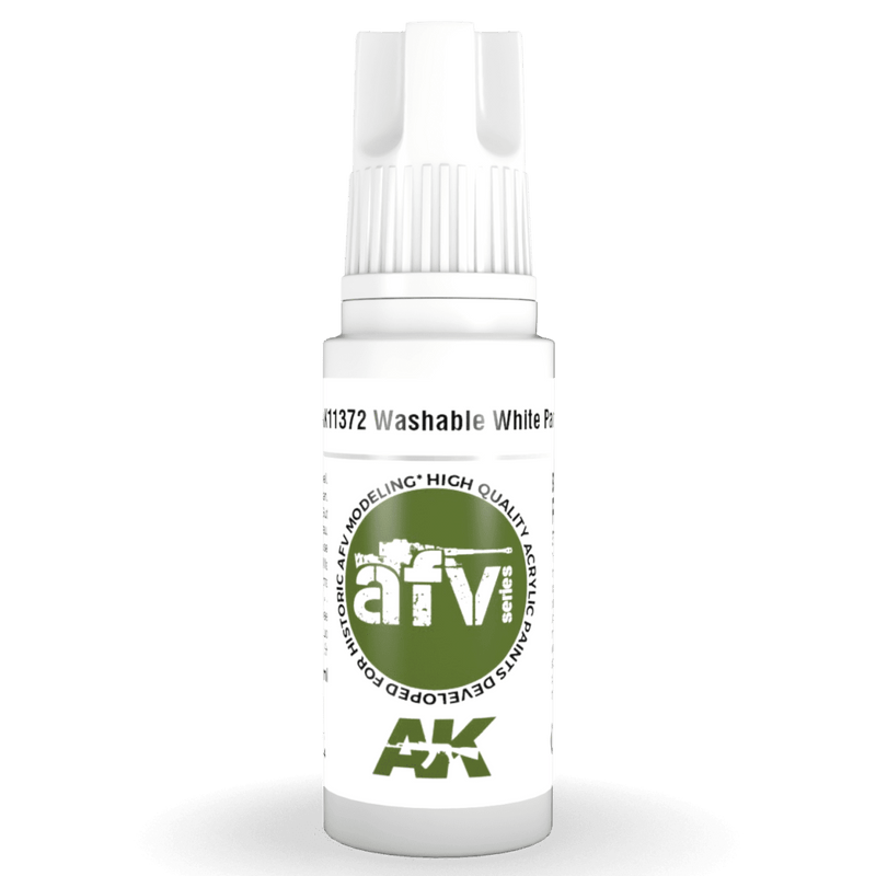 AK Interactive 3rd Gen Acrylic - Washable White Paint 17ml AK11372