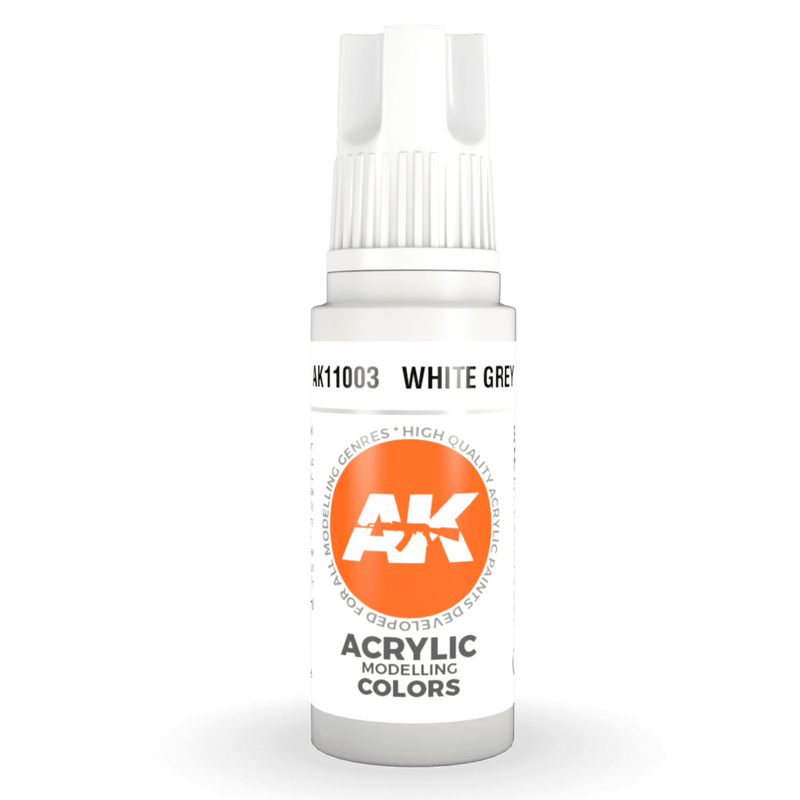 AK Interactive 3rd Gen Acrylic - White Grey 17ml AK11003