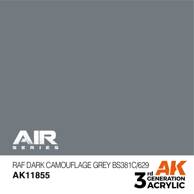 AK Interactive 3rd Gen RAF Dark Camouflage Grey BS381C/629 AK11855