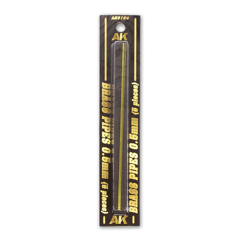 AK Interactive - Brass Pipes 0.5mm, 5 Units AK9104