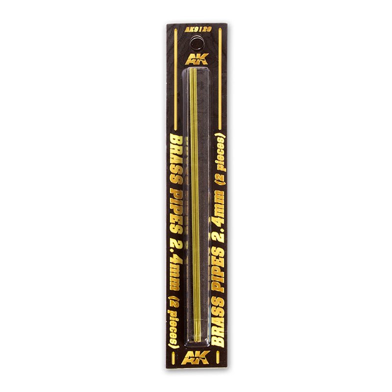 AK Interactive - Brass Pipes 2.4mm, 2 Units AK9120