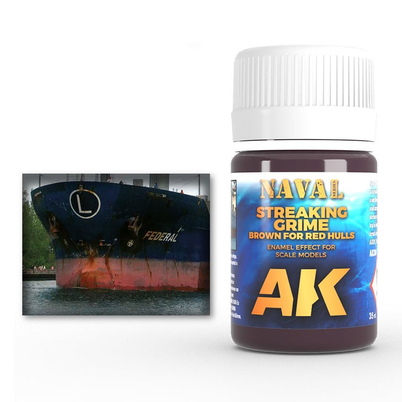 AK Interactive - Brown StreAKing Grime For Red Hulls