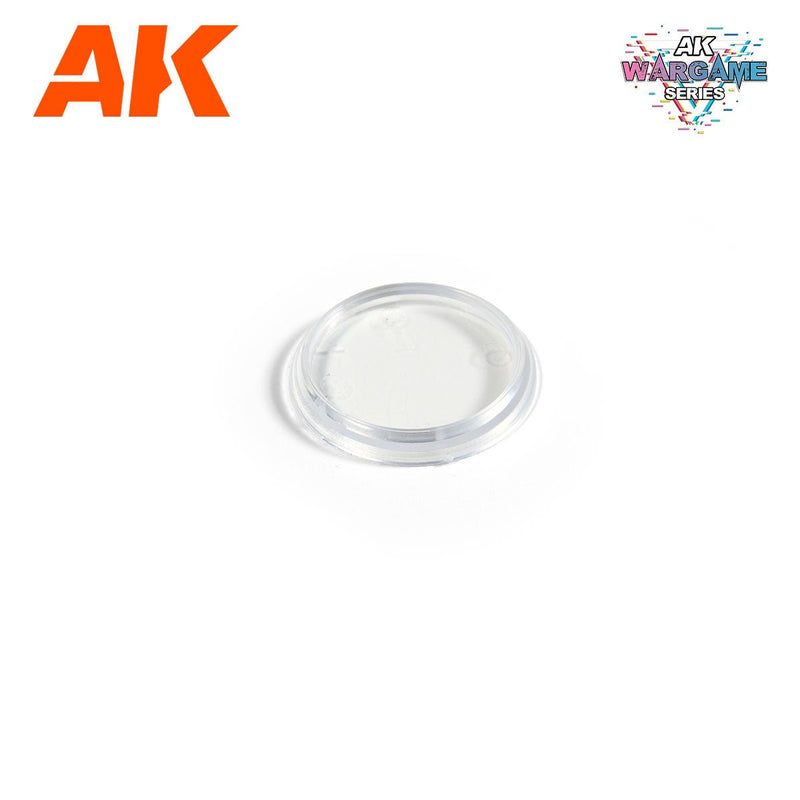AK Interactive - Clear Hollow Round Bases 40mm x 5