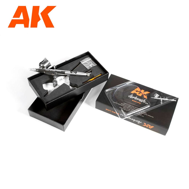 AK Interactive Dual Action Airbrush with 0.3mm Nozzle
