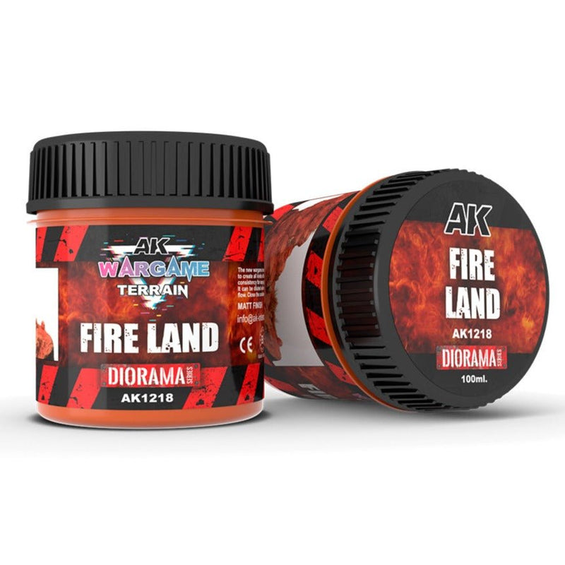 AK Interactive Fire Land - Wargame Terrains - 100ml AK1218