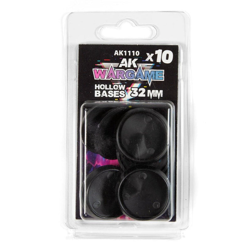 AK Interactive - Hollow Round Bases 32mm x 10