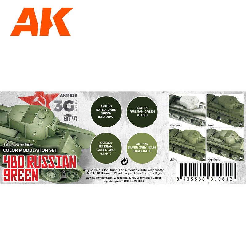 AK Interactive - Modulation 4BO Russian Green 3G