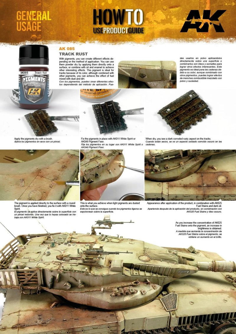 AK Interactive Pigment - Track Rust AK085