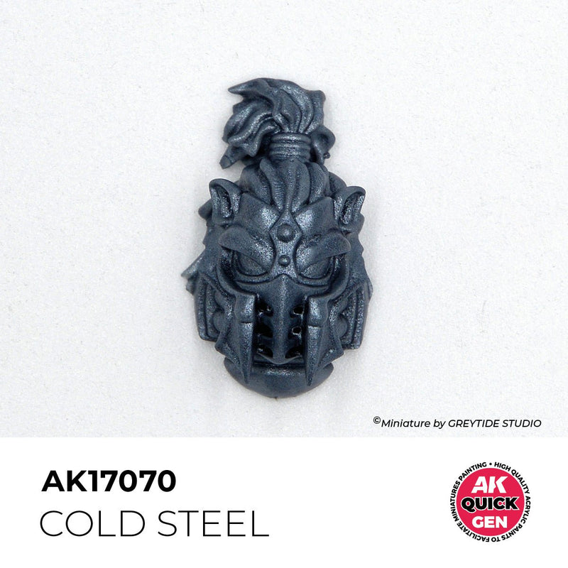 AK Interactive Quick Gen - Cold Steel 18ml AK17070