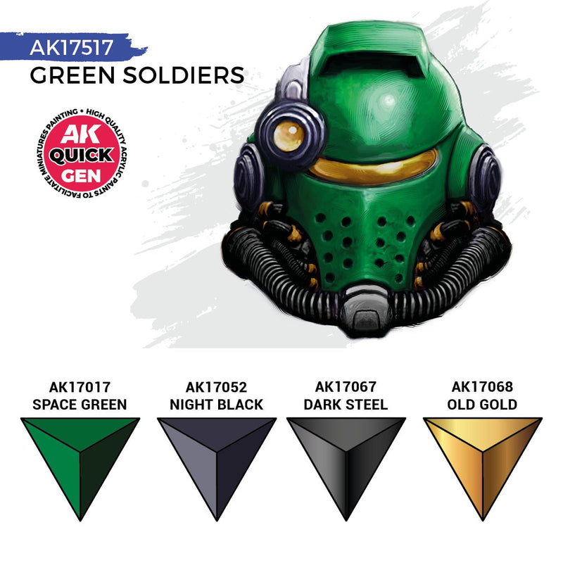AK Interactive Quick Gen Set - Green Soldiers AK17517