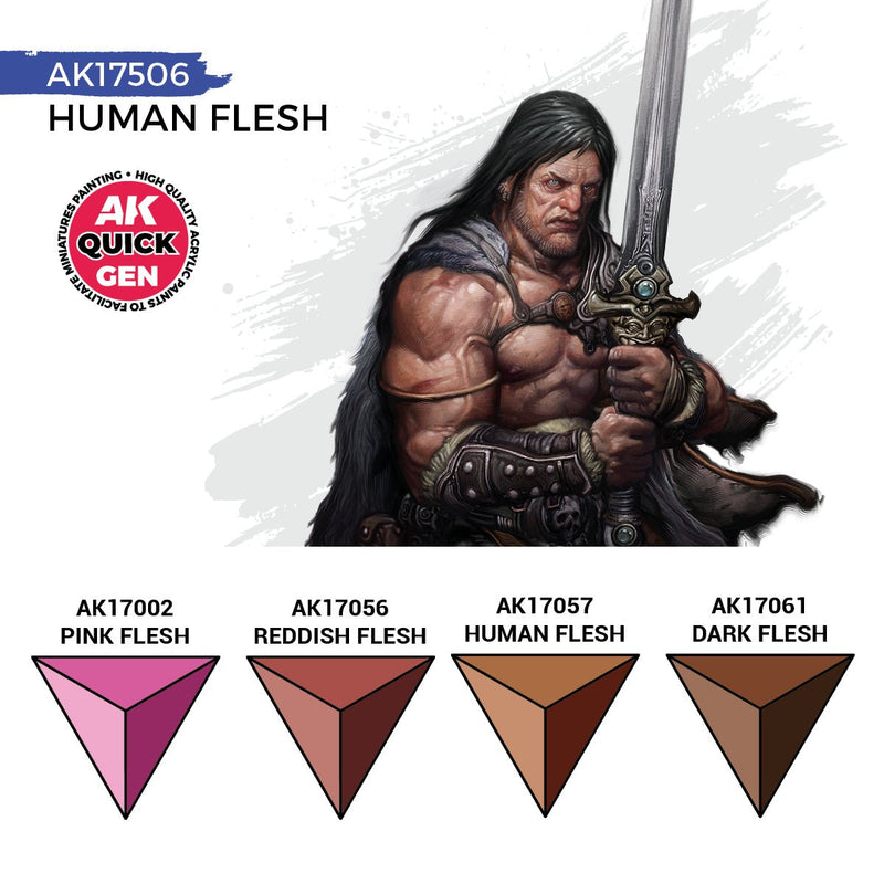 AK Interactive Quick Gen Set - Human Flesh AK17506