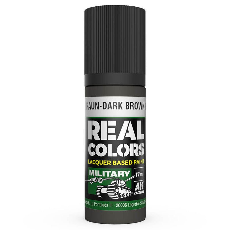 AK Interactive Real Colors - Dunkelbraun-Dark Brown RAL 7017