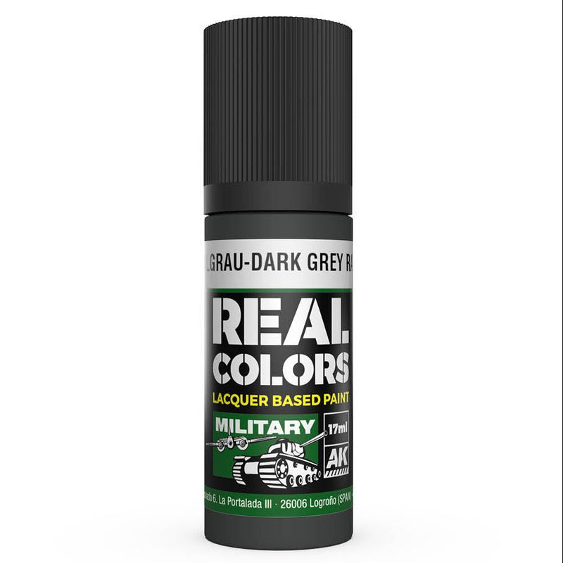 AK Interactive Real Colors - Dunkelgrau-Dark Grey RAL 7021