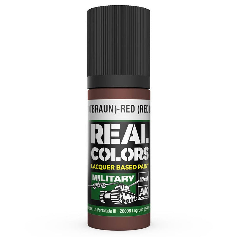 AK Interactive Real Colors - Rot (Rotbraun)-Red (Red Brown) RAL 8013