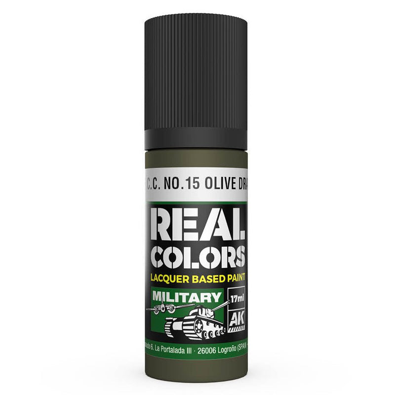 AK Interactive Real Colors - S.C.C. No.15 Olive Drab