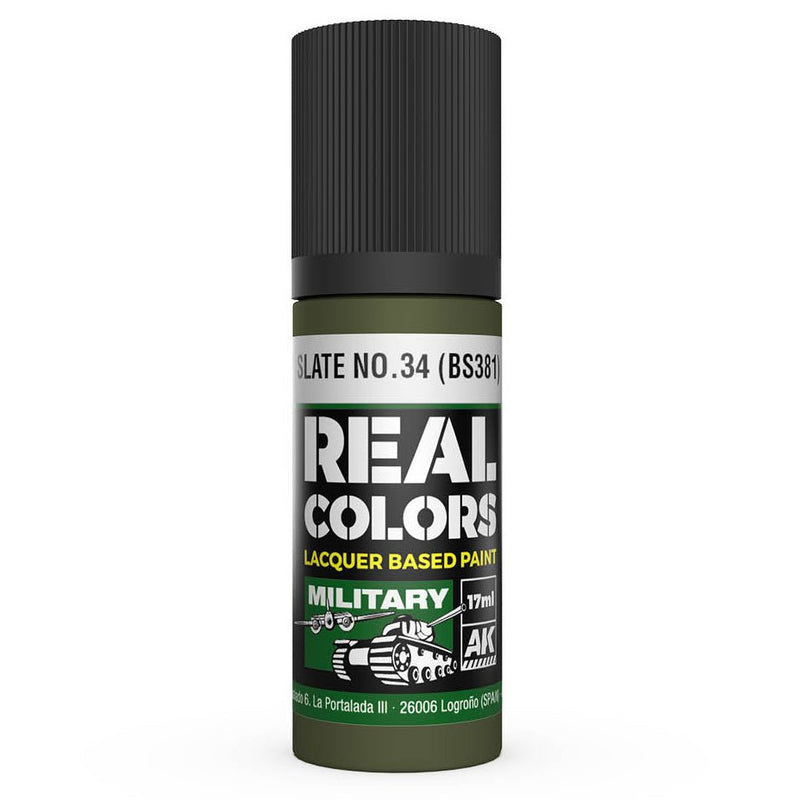 AK Interactive Real Colors - Slate No.34 (BS381)