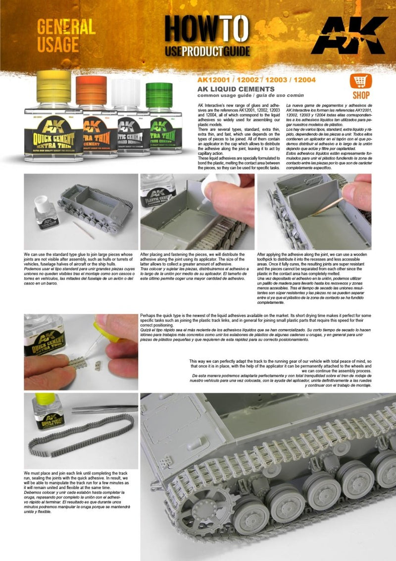 AK Interactive - Refill Plastic Cement Standard Density (Glue) 200ml AK12003-B