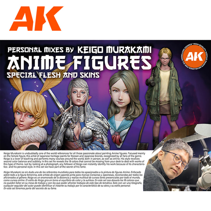 AK Interactive Signature Set - Anime Figures - Special Flesh & Skins by Keigo Murakami AK11765