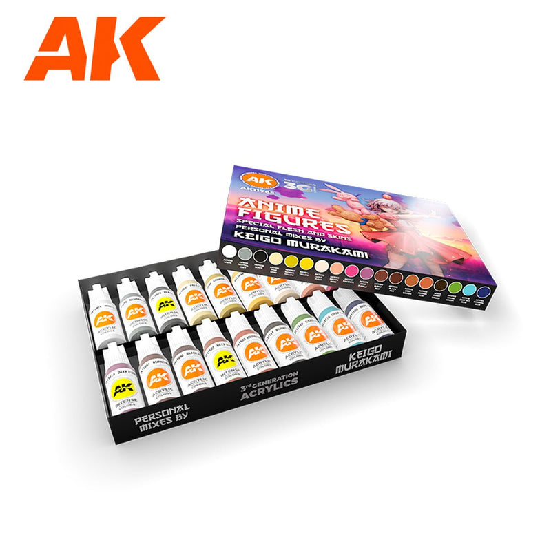 AK Interactive Signature Set - Anime Figures - Special Flesh & Skins by Keigo Murakami AK11765