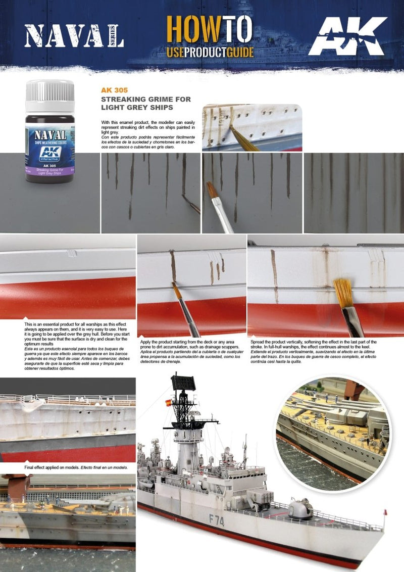 AK Interactive - StreAKing Grime For Light Grey Ships
