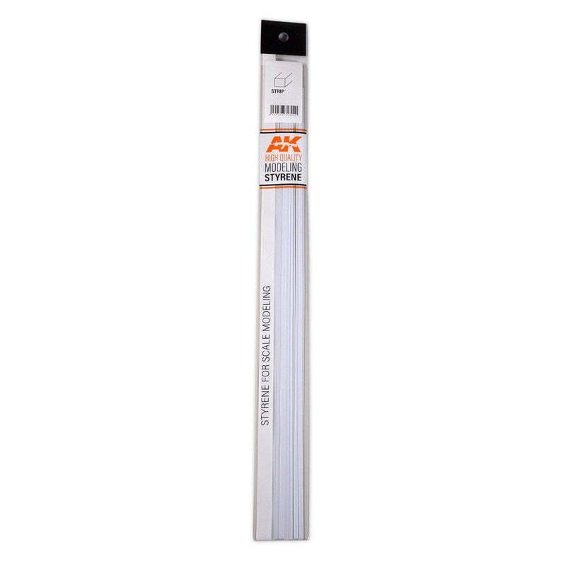 AK Interactive - Strips 0.75 x 0.75 x 350mm - Styrene Strip