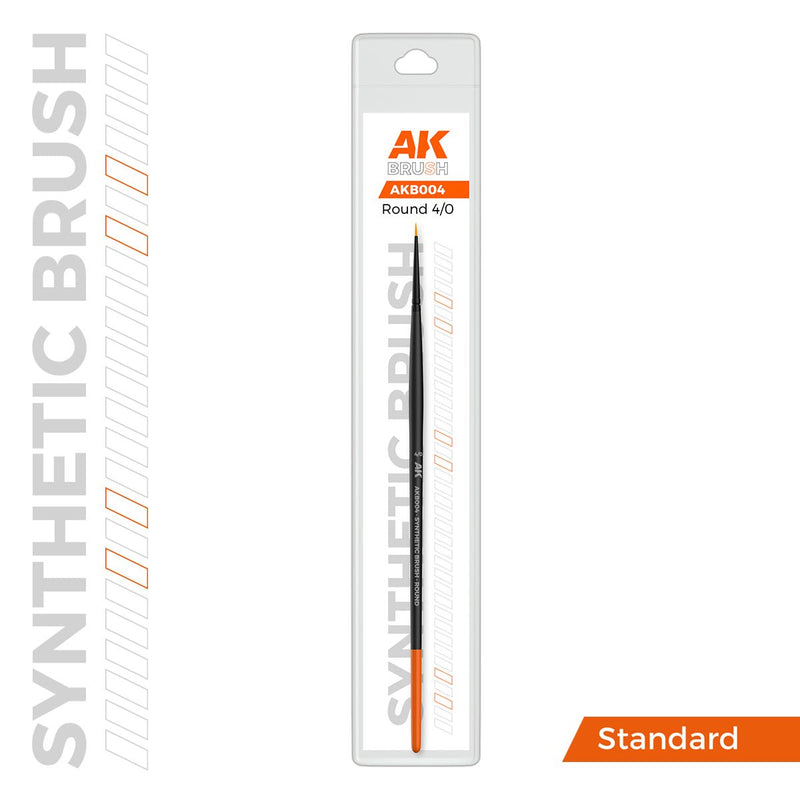 AK Interactive SYNTHETIC BRUSH - ROUND 4/0