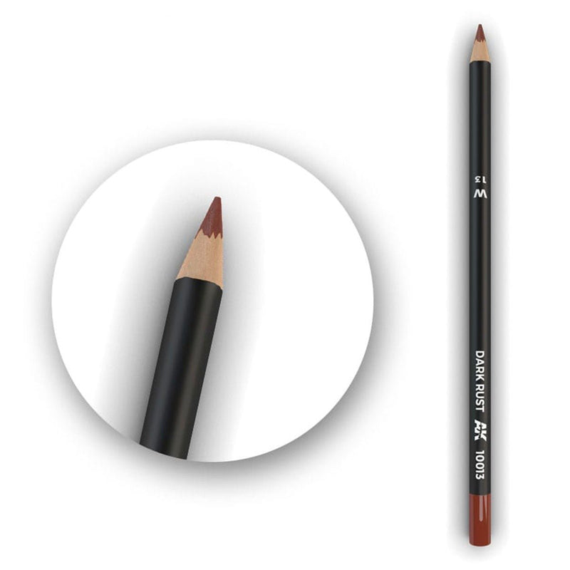AK Interactive Watercolor Pencil Dark Rust AK10013