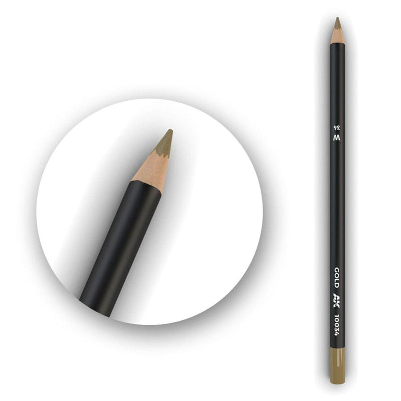 AK Interactive Watercolor Pencil Gold AK10034