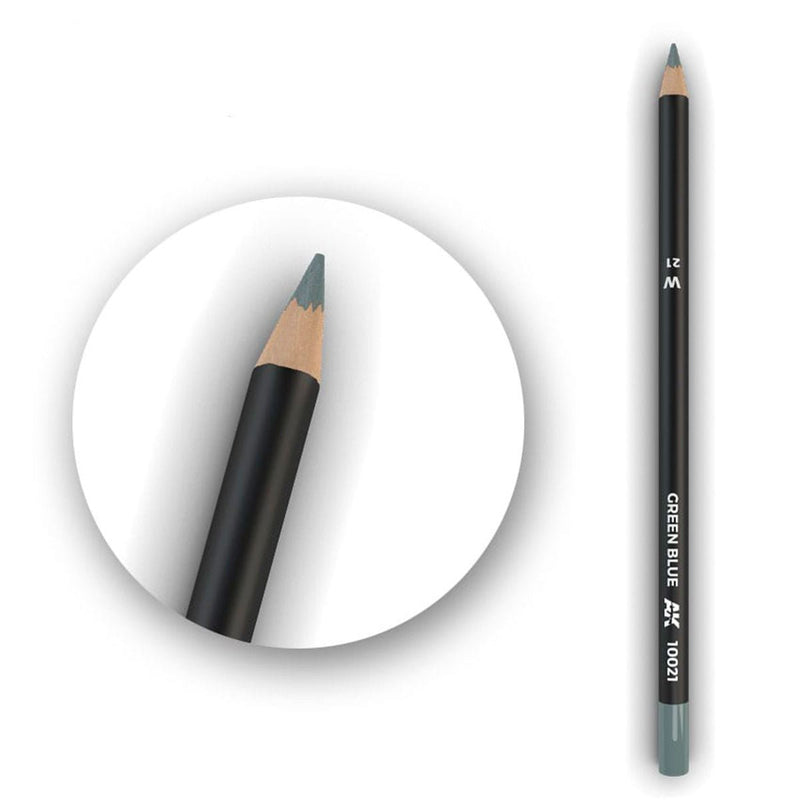 AK Interactive Watercolor Pencil Green Blue AK10021