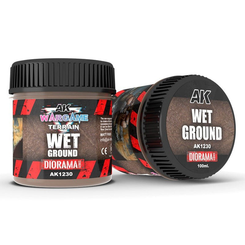 AK Interactive Wet Ground - Wargame Terrains - 100ml AK1230