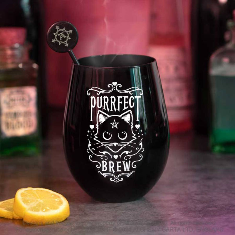 Alchemy Purrfect Brew Stemless Glass