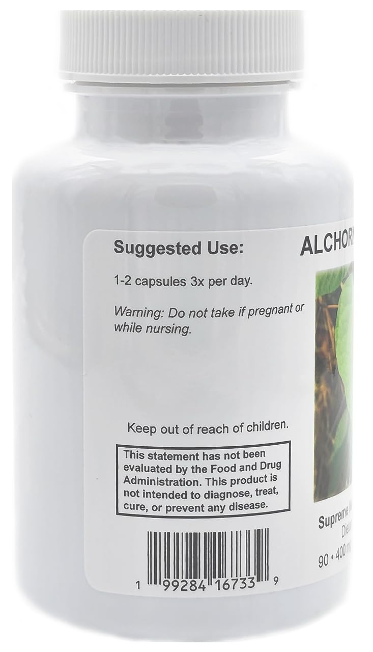 Supreme Nutrition Alchornea Supreme – 90 Pure Alchornea Leaf Vegetarian Capsules