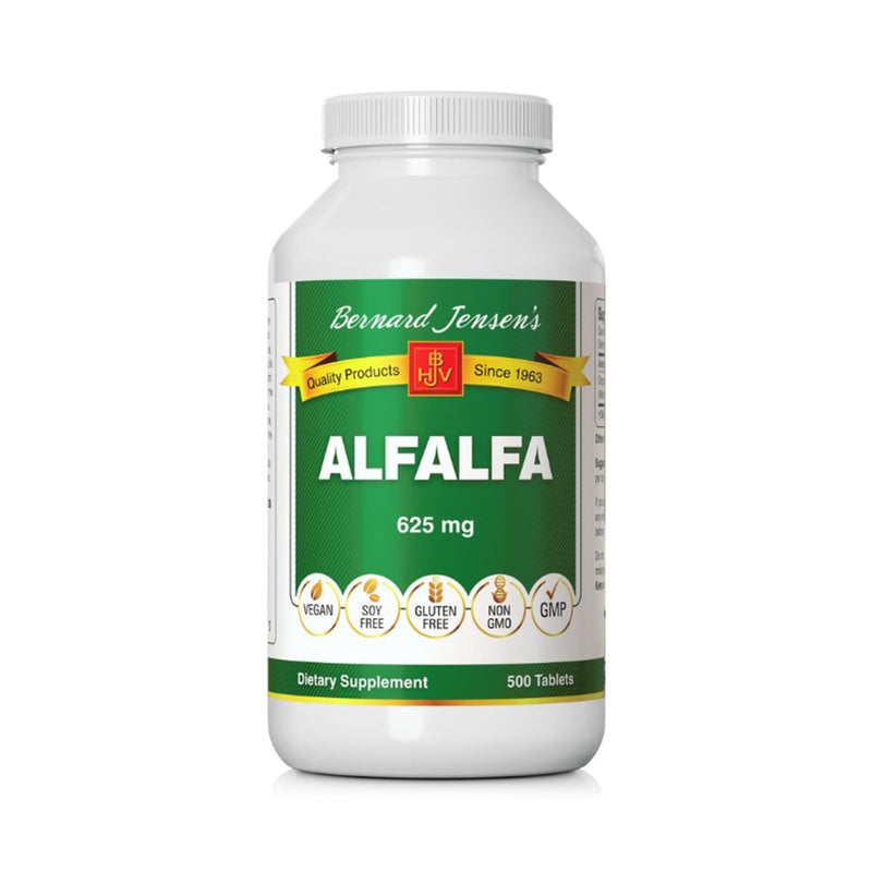 Bernard Jensen's Alfalfa Leaf Tablets 625mg – 500 Tablets