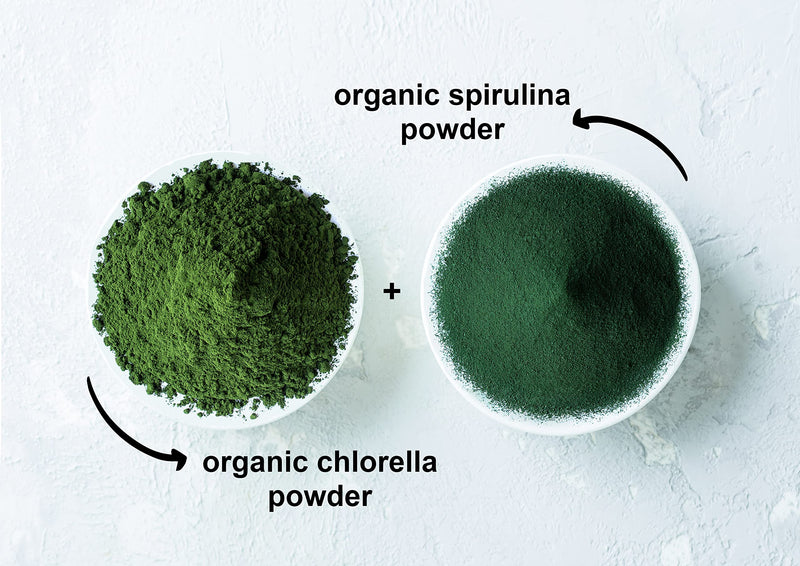 Food to Live Organic Algae Powder Mix – 8 lb, Spirulina & Chlorella 50/50, Non-GMO, Raw Vegan