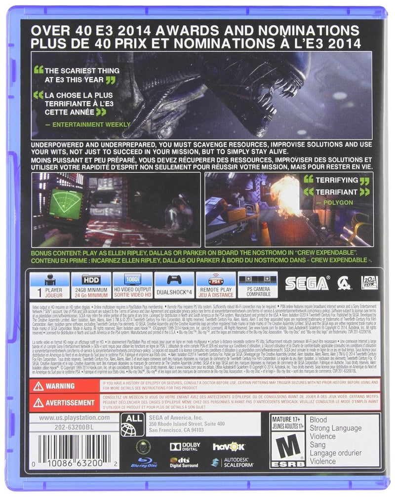 Alien: Isolation PS4