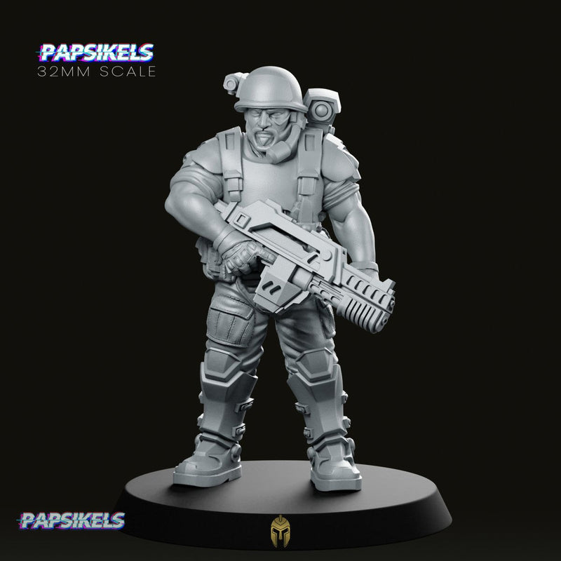 Aliens Captain Ark Marine Miniature Sci-Fi Commander