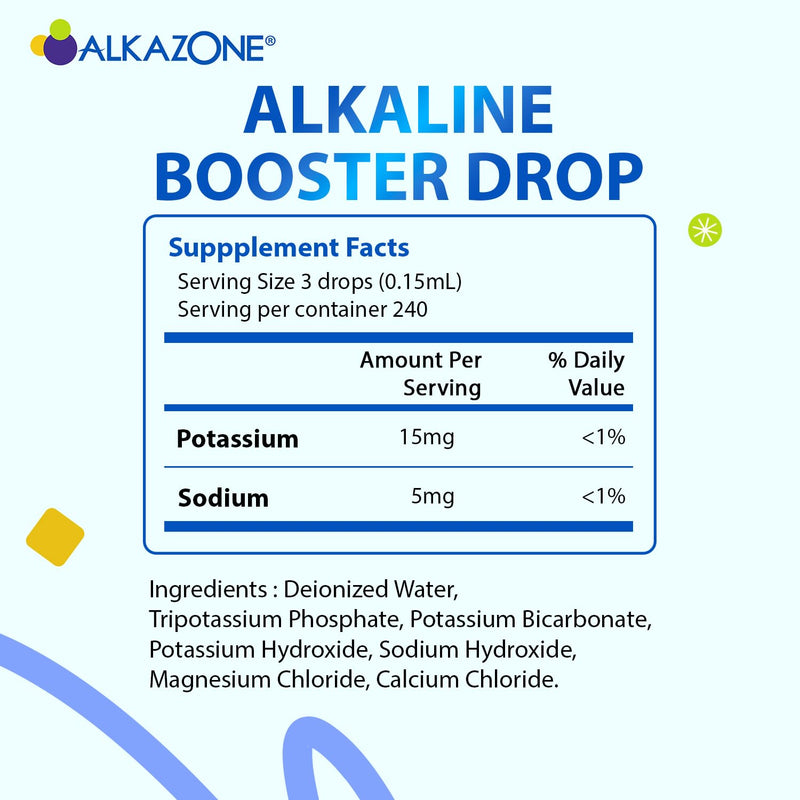 ALKAZONE Alkaline Booster Drop 1.25 oz (2 Packs) – Make Your Own Alkaline Water