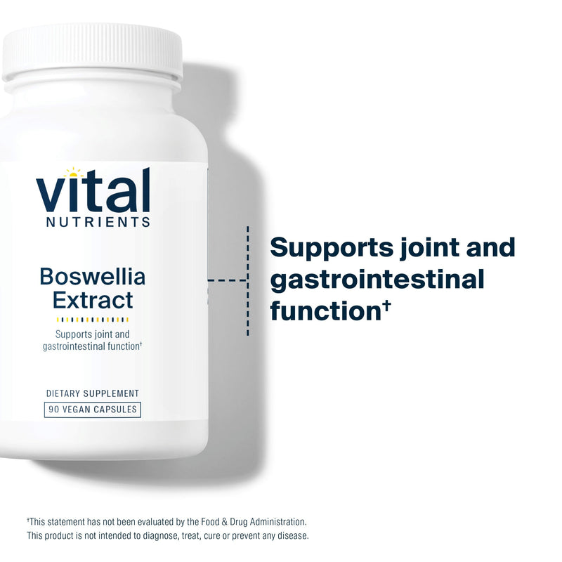 Vital Nutrients Boswellia Extract 400mg | Boswellia Capsules for Joint, Immune & Digestive Health | Gluten Free, Non-GMO | 90 Capsules