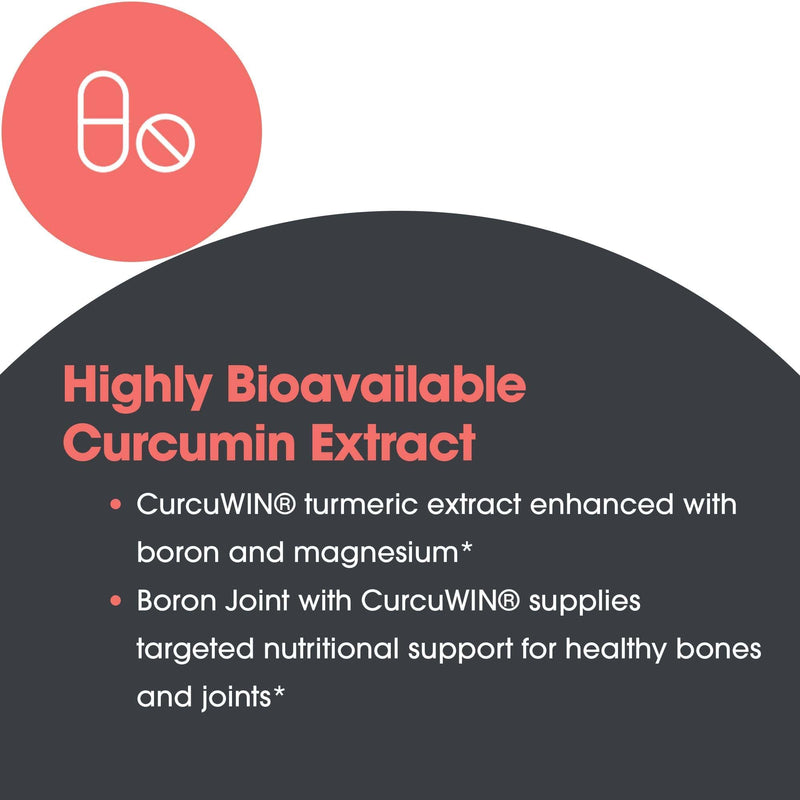 Allergy Research Group Boron Joint with CurcuWIN – 6mg Boron Complex for Bone & Joint Support (90 Vegetarian Capsules)