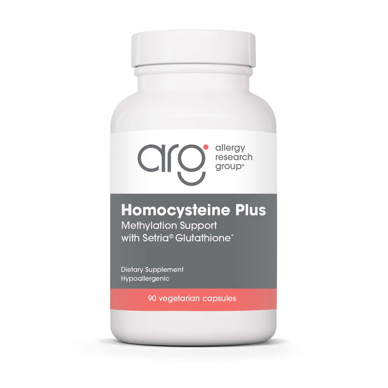 Allergy Research Group Homocysteine Plus Supplement | Setria Glutathione, B Complex, TMG | 90 Count