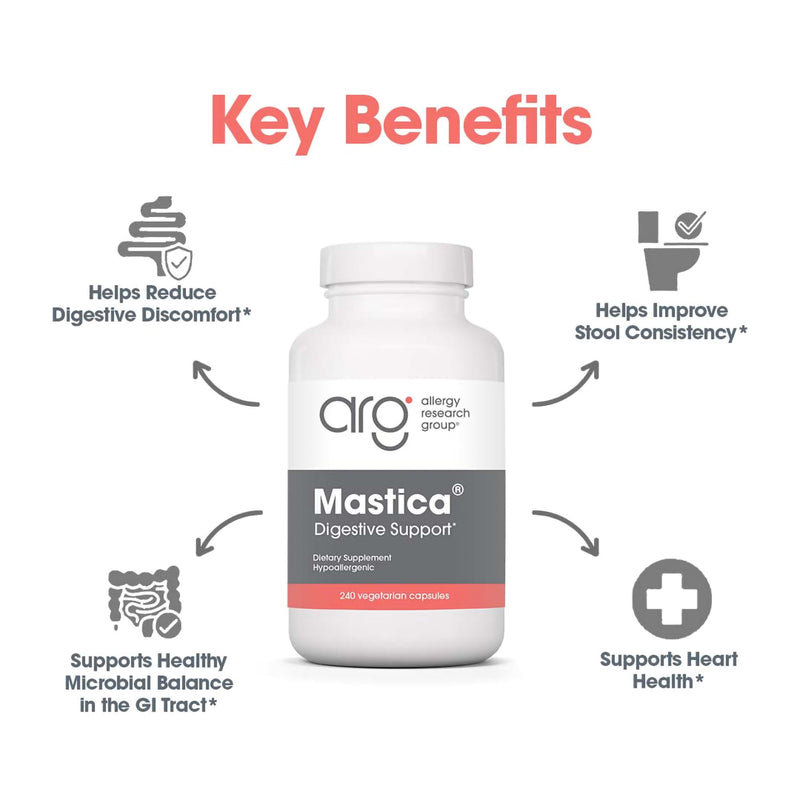 Allergy Research Group Mastica - Mastic Gum Capsules for Digestive Health - 240 Count