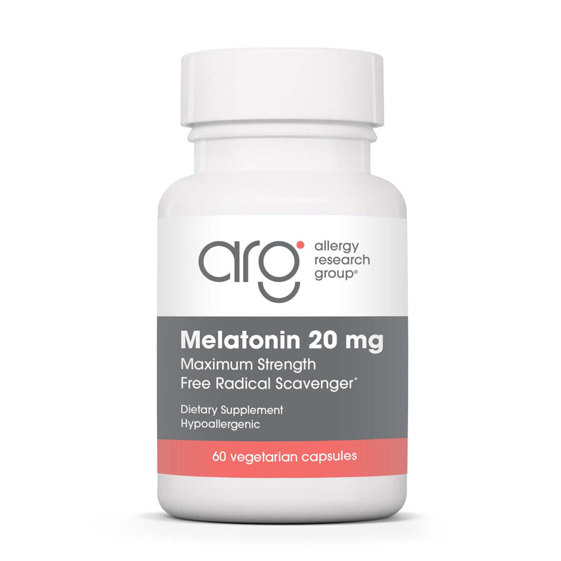Allergy Research Group Melatonin 20mg - Extra Strength Sleep Aid (60 Count)