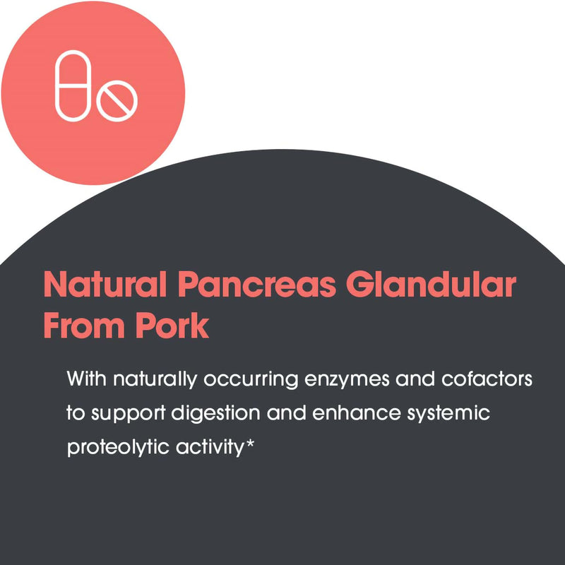 Allergy Research Group Pancreas Pork Supplement – Pancreas Glandular Enzymes, 425mg, 60 Count