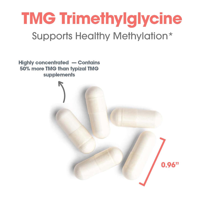 Allergy Research Group TMG Trimethylglycine 750mg – Betaine Anhydrous, 100 Capsules