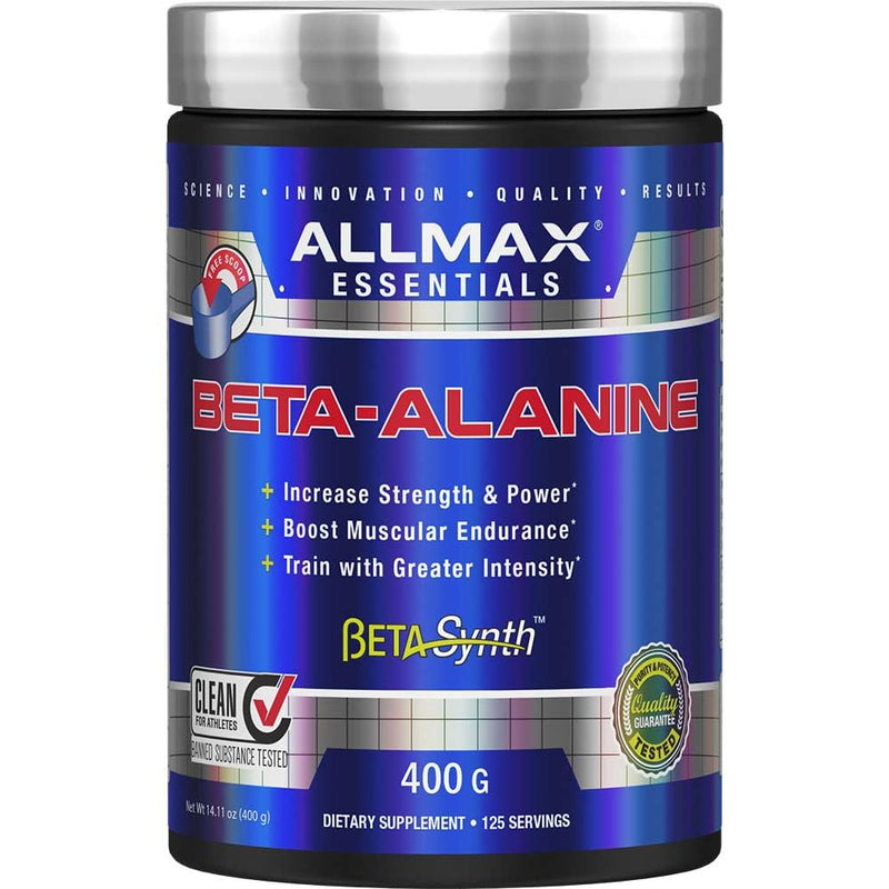 ALLMAX Nutrition Beta-Alanine Powder – Performance Enhancer for Strength & Endurance, 400g (14.11 oz)