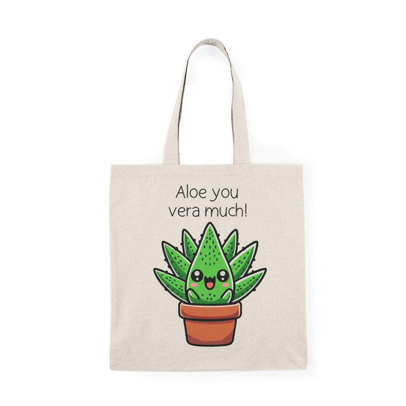 “Aloe You Vera Much” – Aloe Vera Pun Tote Bag