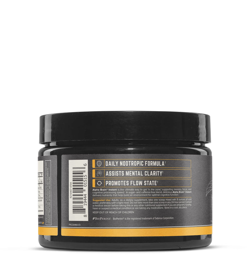 Alpha BRAIN® Instant Peach (30 Serving Tub) – Memory & Focus