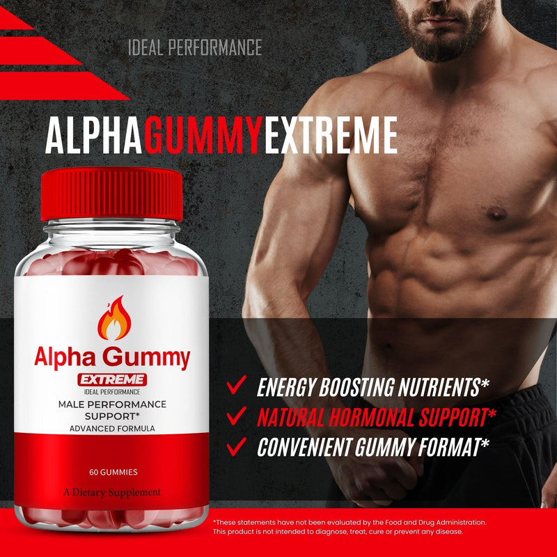 Alpha Gummies for Men | Alpha Gummy Extreme for Men – Maximum Strength & All-Natural Health (3 Pack)